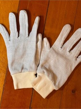 Silver Glitter Costume Gloves Disco Space Ice Queen Magician Retro Unisex S/M
